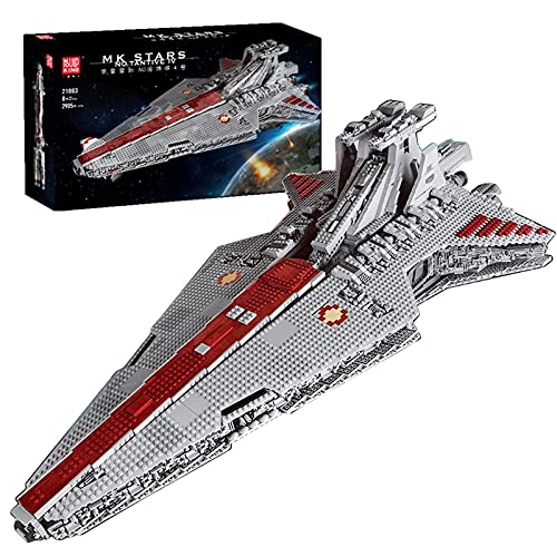 Technic modelo de crucero espacial, Mold King 21005, nave espacial MOC grande compatible con Lego Star Wars USC - 6685 piezas cruiser,112 * 59 * 31cm