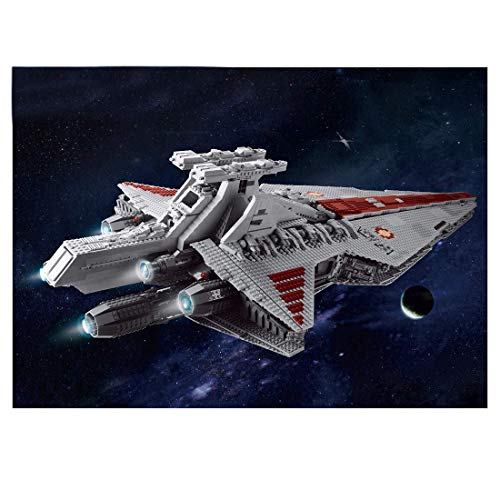 Technics Space Cruiser Model, Mold King 21005, 6685 Piezas Large Republic Attack Cruiser Star Destroyer Juego de construcción, UCS Collection Juguete de construcción Compatible con Lego Star