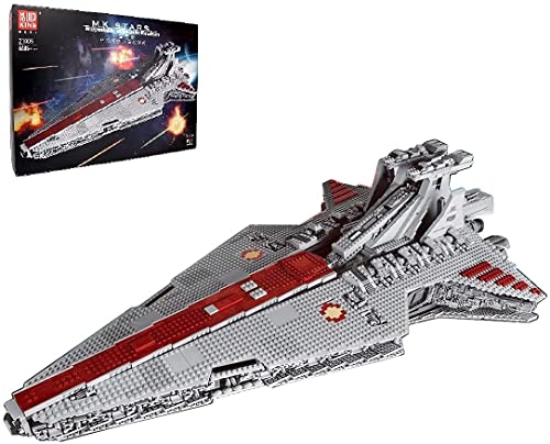 Technics Space Cruiser Model, Mold King 21005, 6685 Piezas Large Republic Attack Cruiser Star Destroyer Juego de construcción, UCS Collection Juguete de construcción Compatible con Lego Star