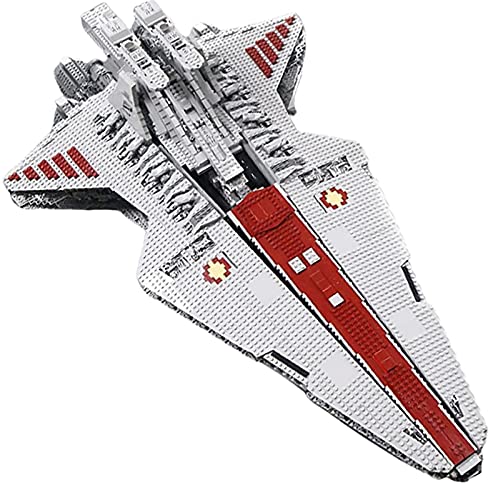 Technik Raumkreuzer Set Construcción, Molde de Crucero Ataque Clase República King 21005 Nave Espacial MOC Grande Compatible con Lego Star Wars USC - 6685 Piezas