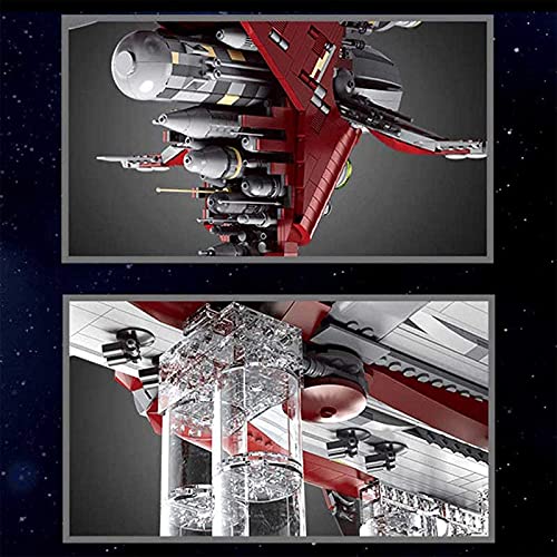 Technology Destroyer Model Kit, más de 8338 piezas bloques construcción nave espacial ciencia ficción estrellas grandes, grande compatible con Lego Star Wars USC cruiser,126 * 40 * 49cm