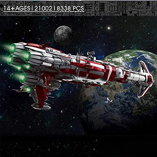 Technology Destroyer Model Kit, más de 8338 piezas bloques construcción nave espacial ciencia ficción estrellas grandes, grande compatible con Lego Star Wars USC cruiser,126 * 40 * 49cm