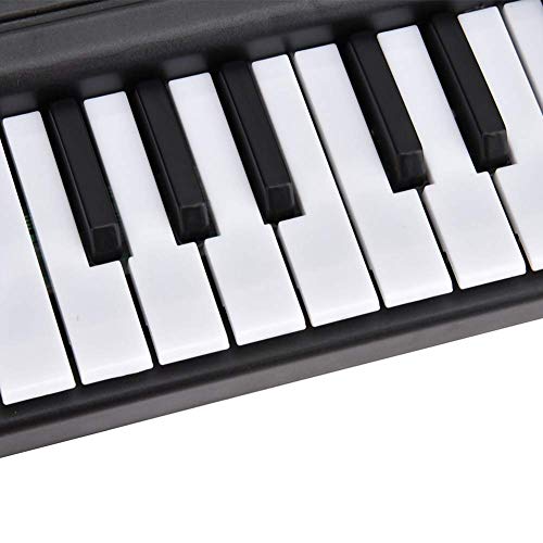 Teclado electrónico digital electrónico con 61 teclas, piano, instrumentos musicales para niños, con micrófono, enchufe de la UE 100-240 V