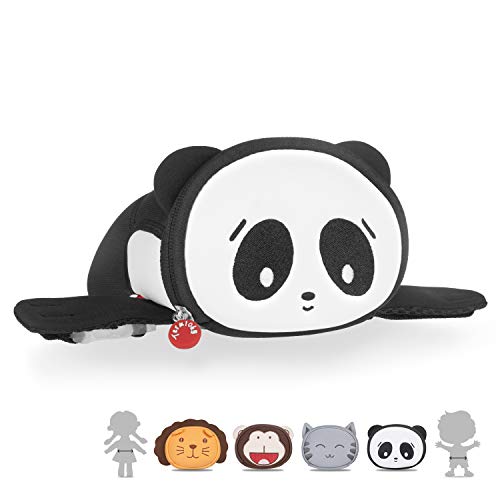 Termichy Fanny Pack de niños, 3D Animal Friends Bolso de Cintura con cinturón Ajustable para niños Viajes, Deporte, Camping y Fiesta Rave, Panda