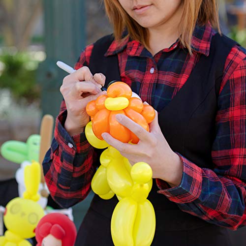 THE TWIDDLERS 103 Piezas Kit de Globos de Modelado - Globoflexia | 100 Globos Largos de Colores, Bomba Manual, Puntos de Pegamento y Pegatinas