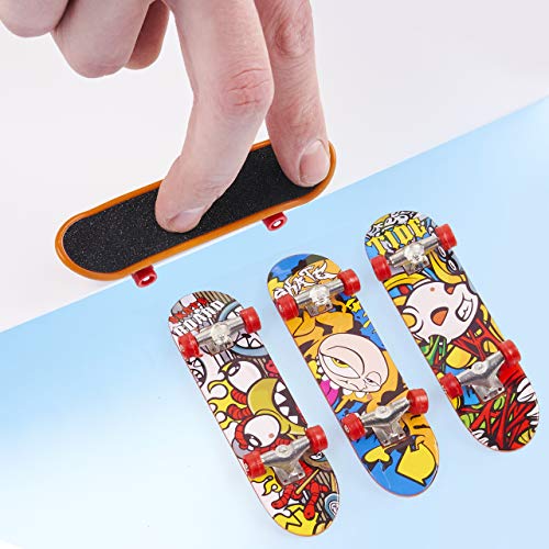 THE TWIDDLERS - 12 Mini Finger Skate, Patinetas de Dedos para Niños, Regalos.