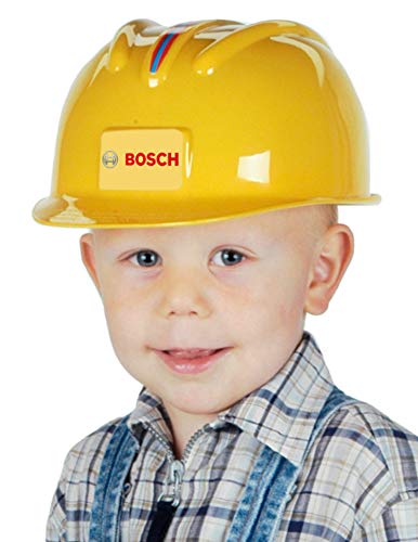 Theo Klein 8127 Casco de obrero Bosch, El casco de juguete con diseño de obrero, Tamaño ajustable, Medidas: 25.8 cm x 19.5 cm x 11 cm, Juguete para niños a partir de 3 años