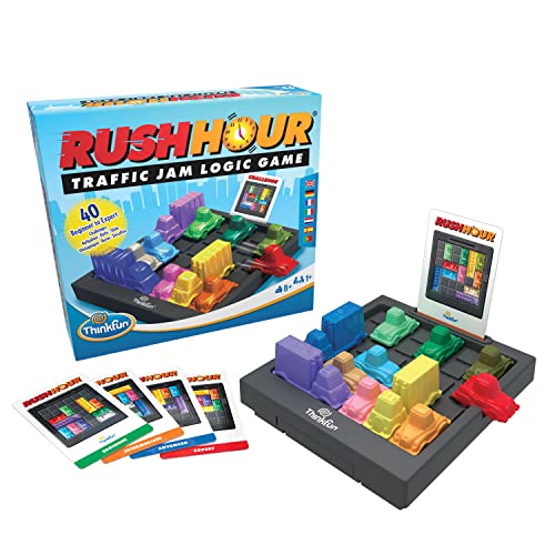 Think Fun 76436, Rush Hour, Juego de Logica, Version Multilingüe, Juegos Educativos, Edad Recomendada 8+