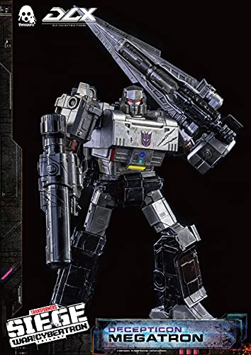 ThreeZero- Hasbro x Presenta Megatron Transformers: War For Cybertron Trilogy DLX Collectible Series, Multicolor (3Z0203)