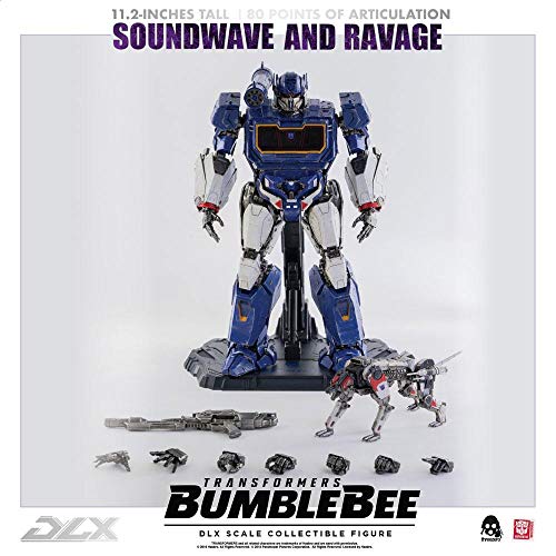 ThreeZero Transformers Bumblebee: Soundwave Deluxe Figura Coleccionable, Multicolor