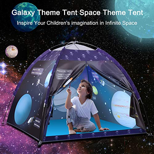 Tienda de Campaña para Niños, Exqline Tienda de Juegos, Tema del Planeta Espacial Tienda Emergente con Bolsa Portátil, Teatro Carpa para Interior y Exterior, Jardín, Camping, Regalo para Niños