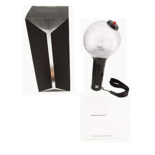 TISESIT LIGHT KPOP BTS Bangtan Boys Lámpara de Soporte Lámpara de Mano Palillo de luz A.R.M.Y Regalo BTS Bangtan Boys Army Bomb Palillo de luz Ver.3 Lámpara de Concierto Limitada