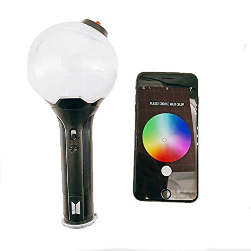 TISESIT LIGHT KPOP BTS Bangtan Boys Lámpara de Soporte Lámpara de Mano Palillo de luz A.R.M.Y Regalo BTS Bangtan Boys Army Bomb Palillo de luz Ver.3 Lámpara de Concierto Limitada