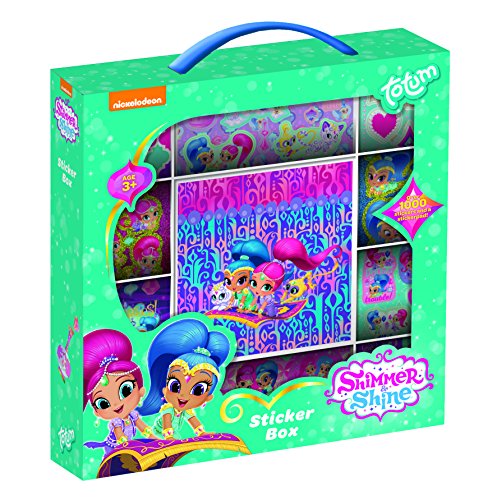 TM Essentials 850118 Shimmer & Shine Pegatina Box and, multicolor , color/modelo surtido