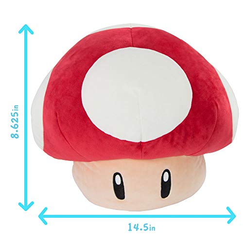 TOMY Club Mocchi Mocchi Nintendo Mario Kart - Peluche de Gorra roja de Mario, 40 cm, T12961, Grande, para niños y Adultos, Regalo de cumpleaños Ideal para Fans de Mario