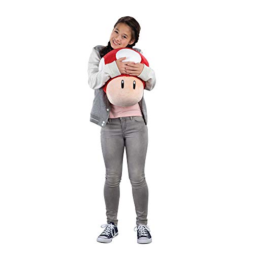 TOMY Club Mocchi Mocchi Nintendo Mario Kart - Peluche de Gorra roja de Mario, 40 cm, T12961, Grande, para niños y Adultos, Regalo de cumpleaños Ideal para Fans de Mario