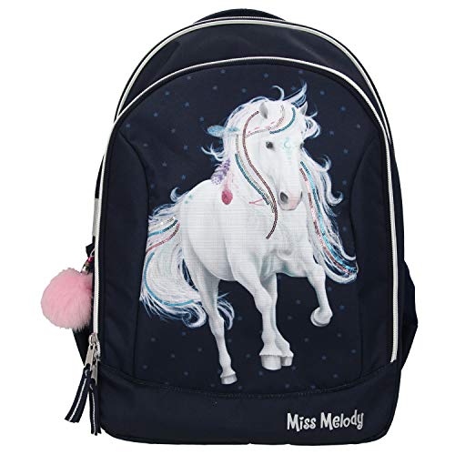 TOP MODEL Miss Melody Mochila de Escolar, Mochila Tipo Casual, 40 cm, 22 litros, Azul