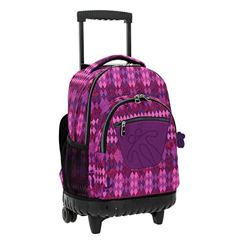 TOTTO Mochilas Escolares con Ruedas, Mochilas Grandes Infantiles Estampados - Mochilas