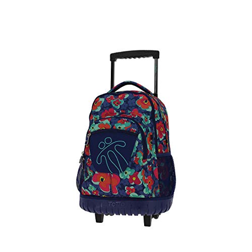 TOTTO Mochilas Escolares con Ruedas, Mochilas Grandes Infantiles Estampados - Mochilas