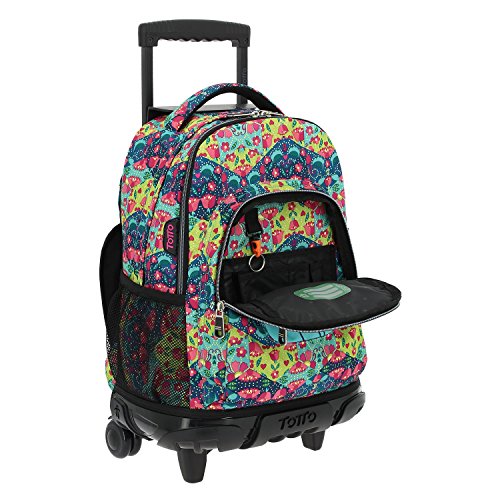 TOTTO Mochilas Escolares con Ruedas, Mochilas Grandes Infantiles Estampados - Mochilas