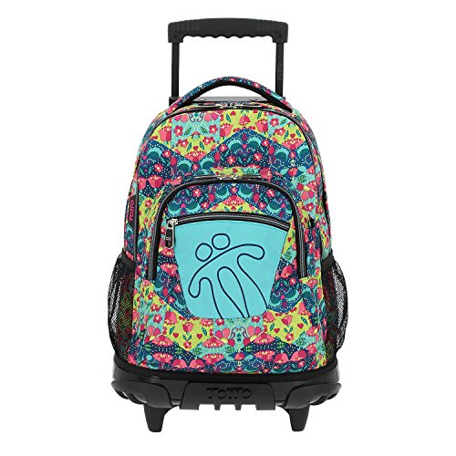 TOTTO Mochilas Escolares con Ruedas, Mochilas Grandes Infantiles Estampados - Mochilas