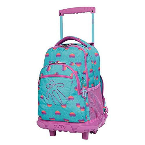 TOTTO MORRAL Rue BOMPER RENGLON Mochila con Ruedas, Juventud Unisex, Estampado (Multicolor), Talla Única