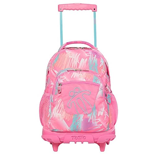 TOTTO Morral Rue Bomper Renglones Mochila, Mujer, Estampado, Talla Única