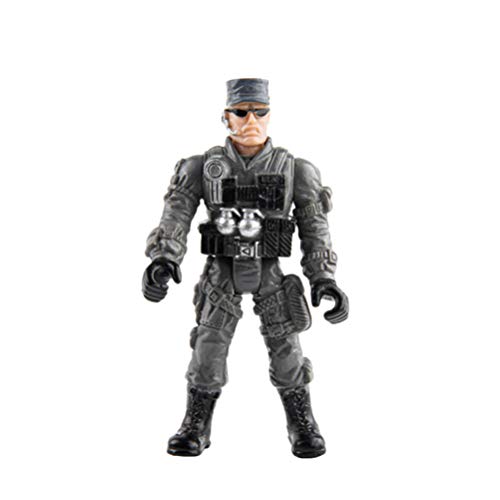 TOYANDONA Figuras de Soldados Militares 240G Mini Figuras de Acción del Ejército Accesorios de Figuritas de Plástico en Movimiento Conjunto para su Hijo Hija Sobrino (Infantes de Marina)