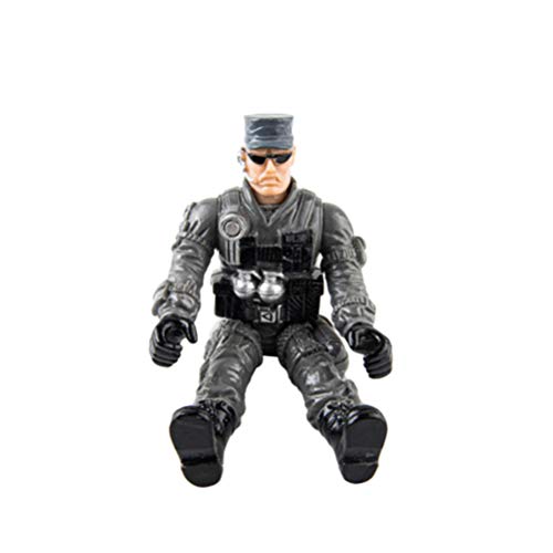 TOYANDONA Figuras de Soldados Militares 240G Mini Figuras de Acción del Ejército Accesorios de Figuritas de Plástico en Movimiento Conjunto para su Hijo Hija Sobrino (Infantes de Marina)