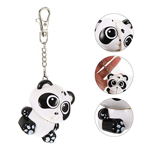 TOYANDONA Panda Keychain Panda Puzzle Toy Panda Zipper Pull Charm Animal Keychain with Lobster Corchete Funny Panda Gift Jewelry for Kids Adult