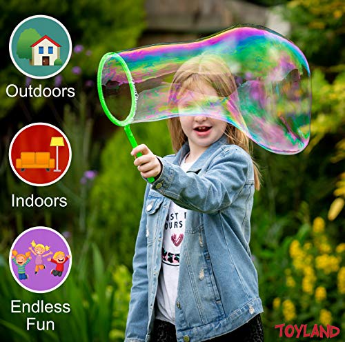 TOYLAND® Giant Bubble Making Kit / Solution - CREA Bolle enormi - Giocattoli da esterno - Giochi da giardino (Burbuja Equipo)