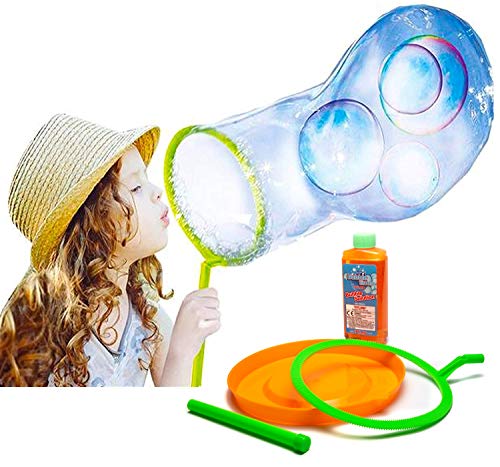 TOYLAND® Giant Bubble Making Kit / Solution - CREA Bolle enormi - Giocattoli da esterno - Giochi da giardino (Burbuja Equipo)