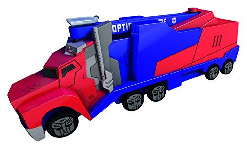 Transformers - Camion Optimus Prime con rampa, Color Rojo / Azul, 16 cm (Dickie 3112003)