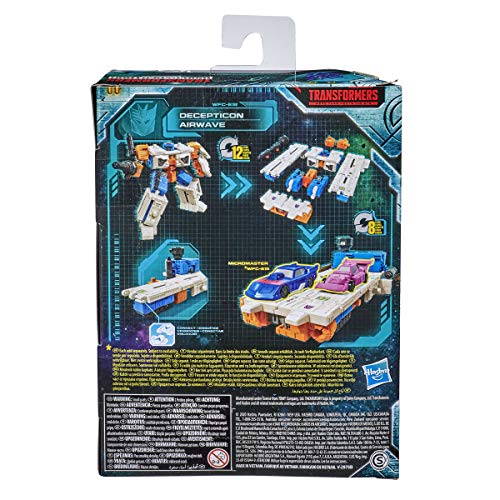 Transformers Toys Generations War for Cybertron: Earthrise Deluxe WFC-E18 Airwave Figura moduladora – niños de 8 años en adelante, 5.5 Pulgadas