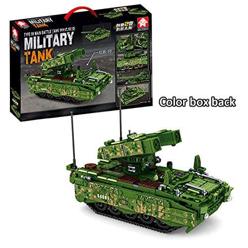 TRCS Técnica 2 en 1 tanque militar, 836 piezas tipo 99, bloques de construcción para niños y adultos, compatible con Lego Technic