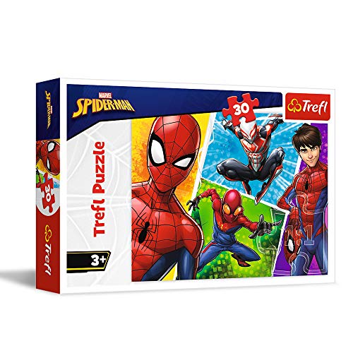 Trefl und Miguel, Marvel Spiderman Spider-Man 30 Teile, für Kinder AB 3 Jahren Puzzle (18242)