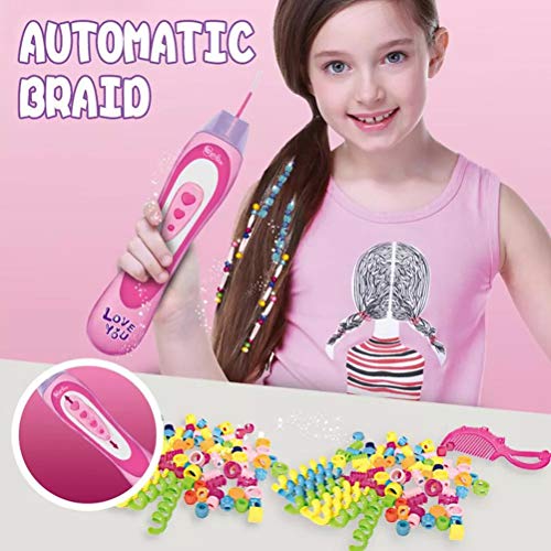 Trenzador automático de pelo DIY trenzado de pelo dispositivo automático colorido cuerda pulsera de maquillaje fácil trenzas juego de niñas pequeñas simulación juguete