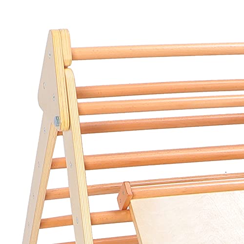 Triángulo De Escalonado para Niños, 2 En 1 Escalera De Juego De Madera Plegable para Niños