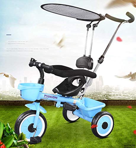 Triciclo 3 en 1 Triciclos para niños, Trible DE NIÑOS, BICICLEGA DE 3 Ruedas para NIÑOS, NIÑOS TRIKES para LOS TRICICLETOS DE NIÑOS BEBY Bike Bike TRINE ACTUALIZACIÓN, por 1-3 AÑOS, Azul