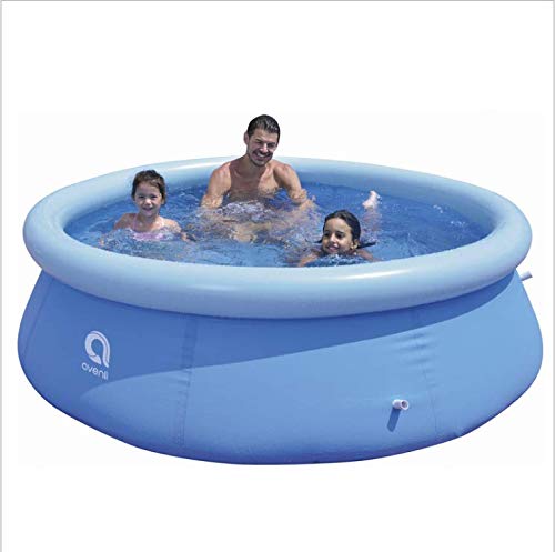 TTLIFE Piscina hinchable redonda para jugar al aire libre con agua nebulizada, piscina hinchable para niños, piscina de bolas oceánicas gruesa resistente al desgaste, 240 x 240 x 63 cm