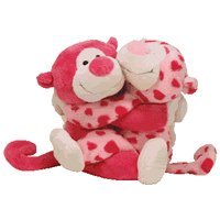 Ty Beanie Buddy Romeo & Juliet - Hugging Monkeys Beanie Buddies by Ty