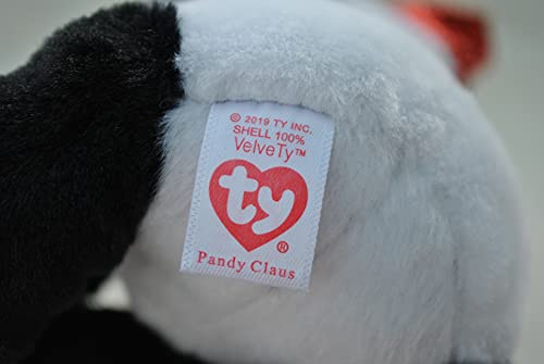 TY/Beanie Boos 15,24 cm NAVIDAD Edición Limitada Pandy Claus, ¡Perfect Plush!