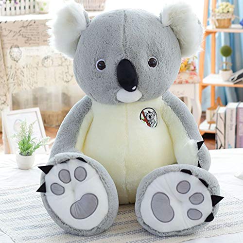 Tylyund Peluches Figura De Koala Muñeco De Peluche Koala Gris Juguetes De Peluche Cumpleaños Vacaciones 80 Cm De Alto