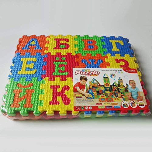 U-K 36 Unids/Set Alfabeto Ruso Jigsaw Alfombra EVA Bebé Niños Rompecabezas Aprendizaje Mat Juguete Práctico y PopularProceso Profesional