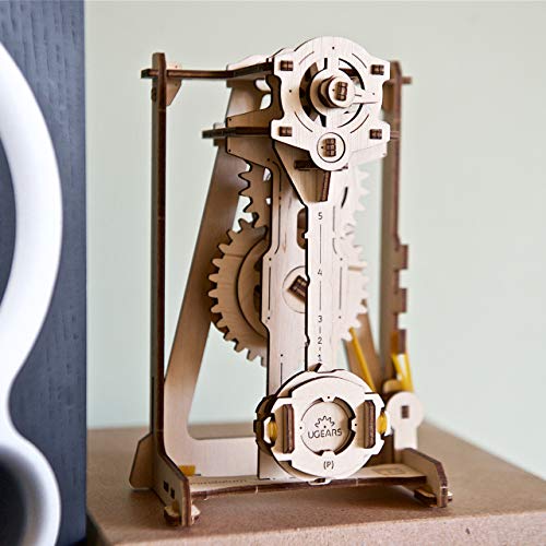 UGEARS Stem Lab Puzzle 3D - Maquetas para Montar - único maqueta Madera Puzzles 3D Incluye aplicación móvil - Mecánico maquetas para Construir Adultos y niños 8+ (Péndulo)