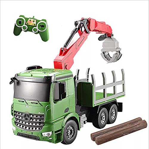 UJIKHSD Camiones RC De Construcción para Niños Camiones De Construcción con Control Remoto Grúa Camión RC Camión Volquete De Juguete, Vehículo De Ingeniería Controlado por Radio De Grado Hobby para