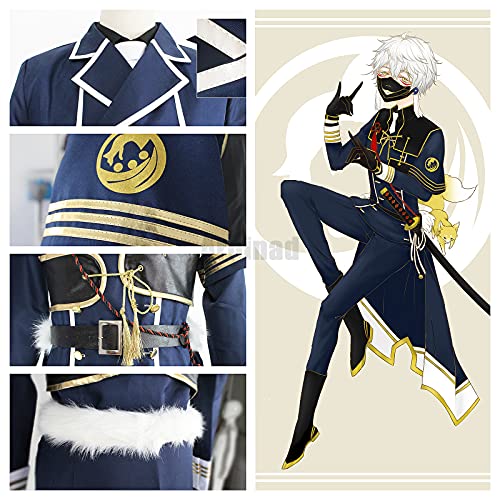 ULLAA Disfraz de Cosplay de Nakigitsune, trajes de ropa de samurái del juego Touken Ranbu en línea para exhibición de anime, fiesta de Halloween