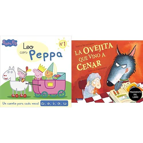 Un cuento para cada vocal: a, e, i, o, u (Leo con Peppa Pig 1) + Promoción fragmento del libro La ovejita que vino a cenar. Edición especial no venal