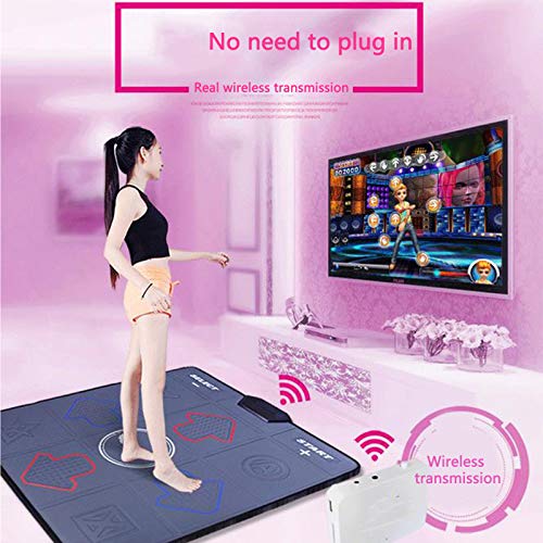 Una Sola PU En Ejecución Inalámbrica Dancing Mat TV Interfaz Dancing Machine Home Somatosensory Mano Danza Fook Danza Autilizador Antideslizante Bailarín Interior Dancer Equipo De Fitness USB,Púrpura