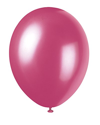 Unique Party - Globos Perlados de Látex - 30 cm - Color Brumoso Rosa - Paquete de 8 (80081)